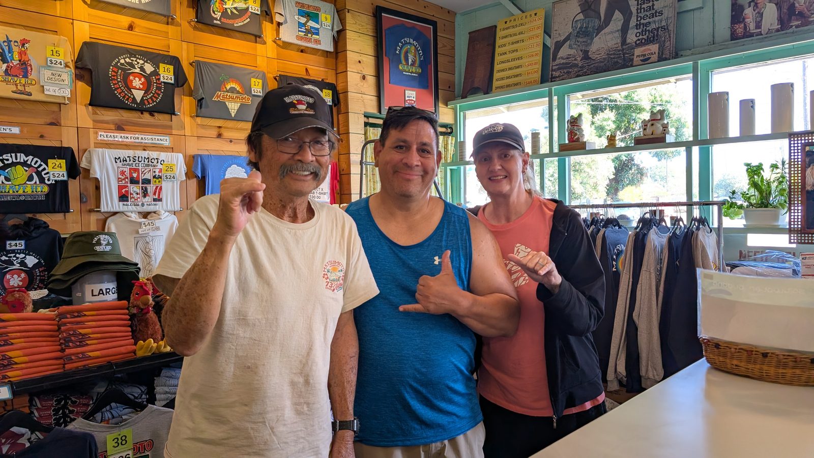 Inside a Haleiwa surf-and-gift shop, February 2025